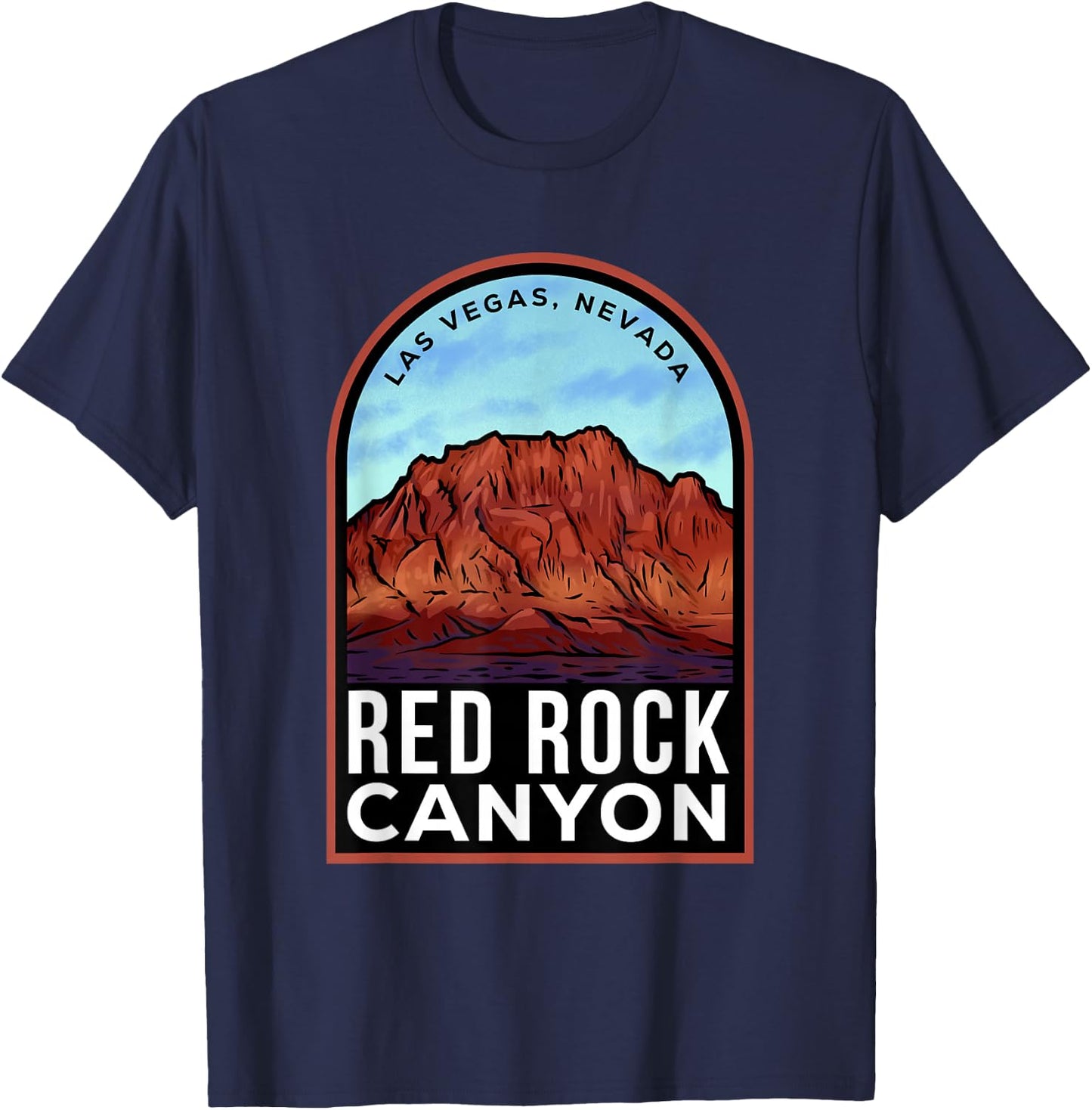 Red Rock Canyon Nevada T-Shirt - T-Shirt | Navy