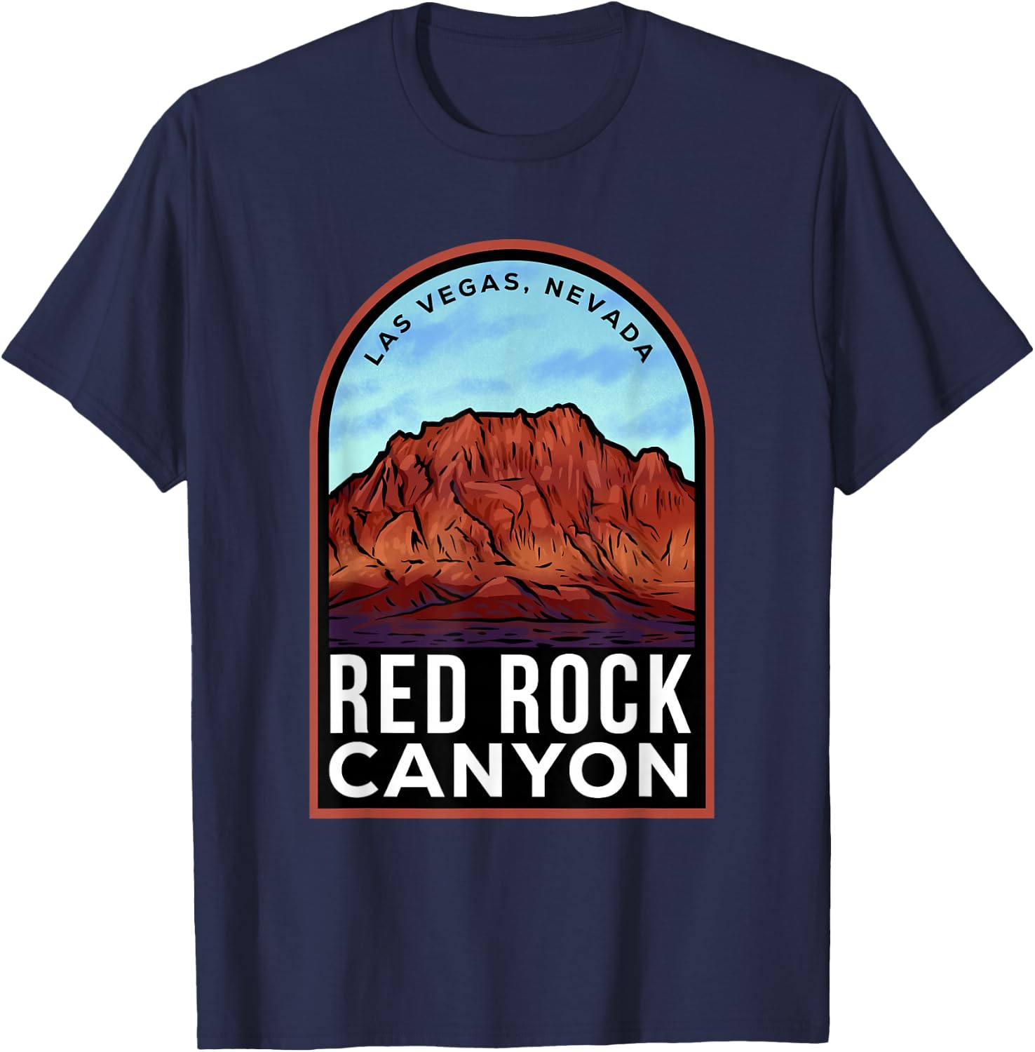 Red Rock Canyon Nevada T-Shirt - T-Shirt | Navy