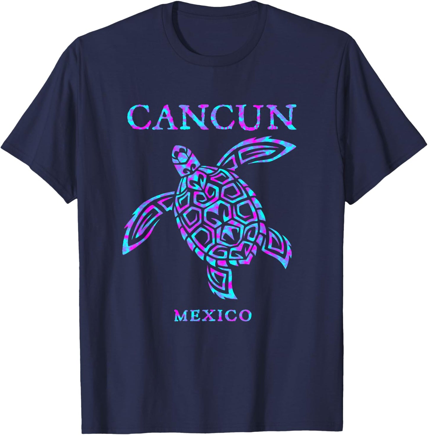 Cancun Mexico Sea Turtle Boys Girls Toddler Souvenir T-Shirt - T-Shirt | Navy