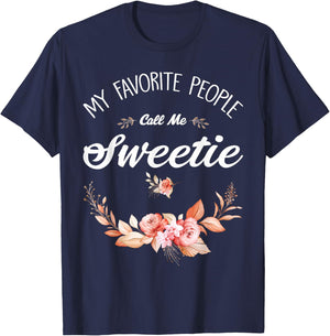 My Favorite People Call Me Sweetie Vintage T-Shirt - T-Shirt | Navy