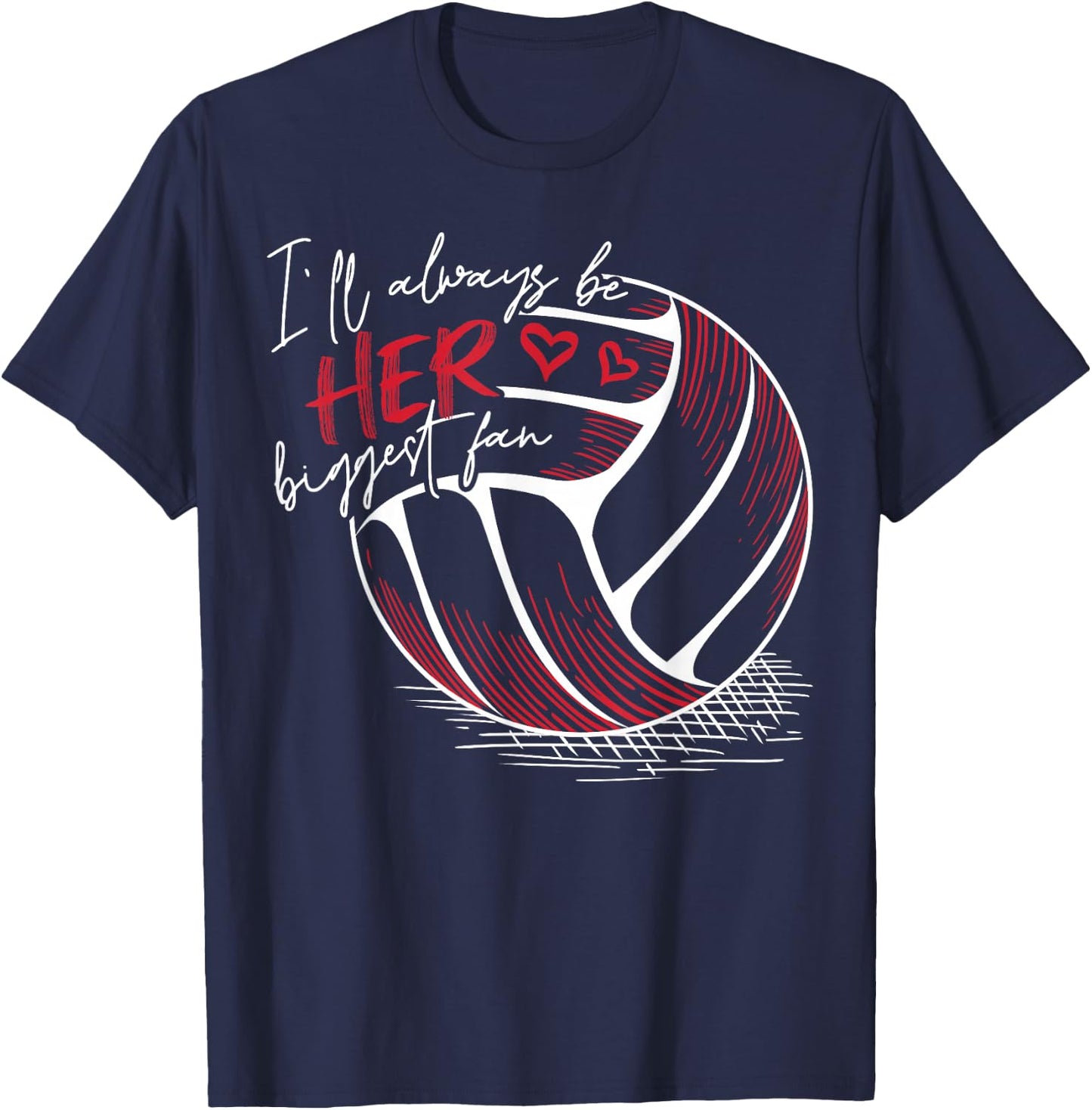 Volleyball Lover Ball Sport for Volleyball Parent T-Shirt - T-Shirt | Navy