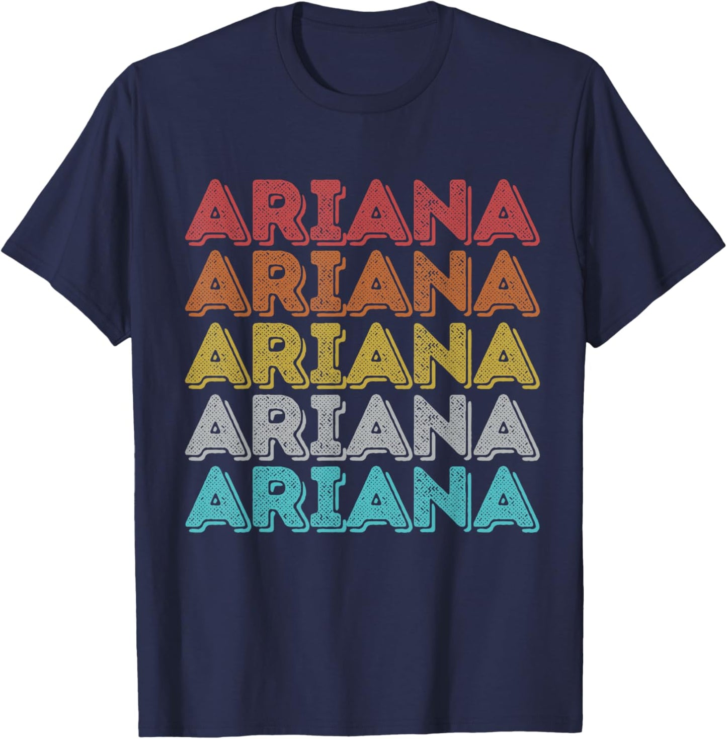 Vintage Retro Ariana T-Shirt - T-Shirt | Navy