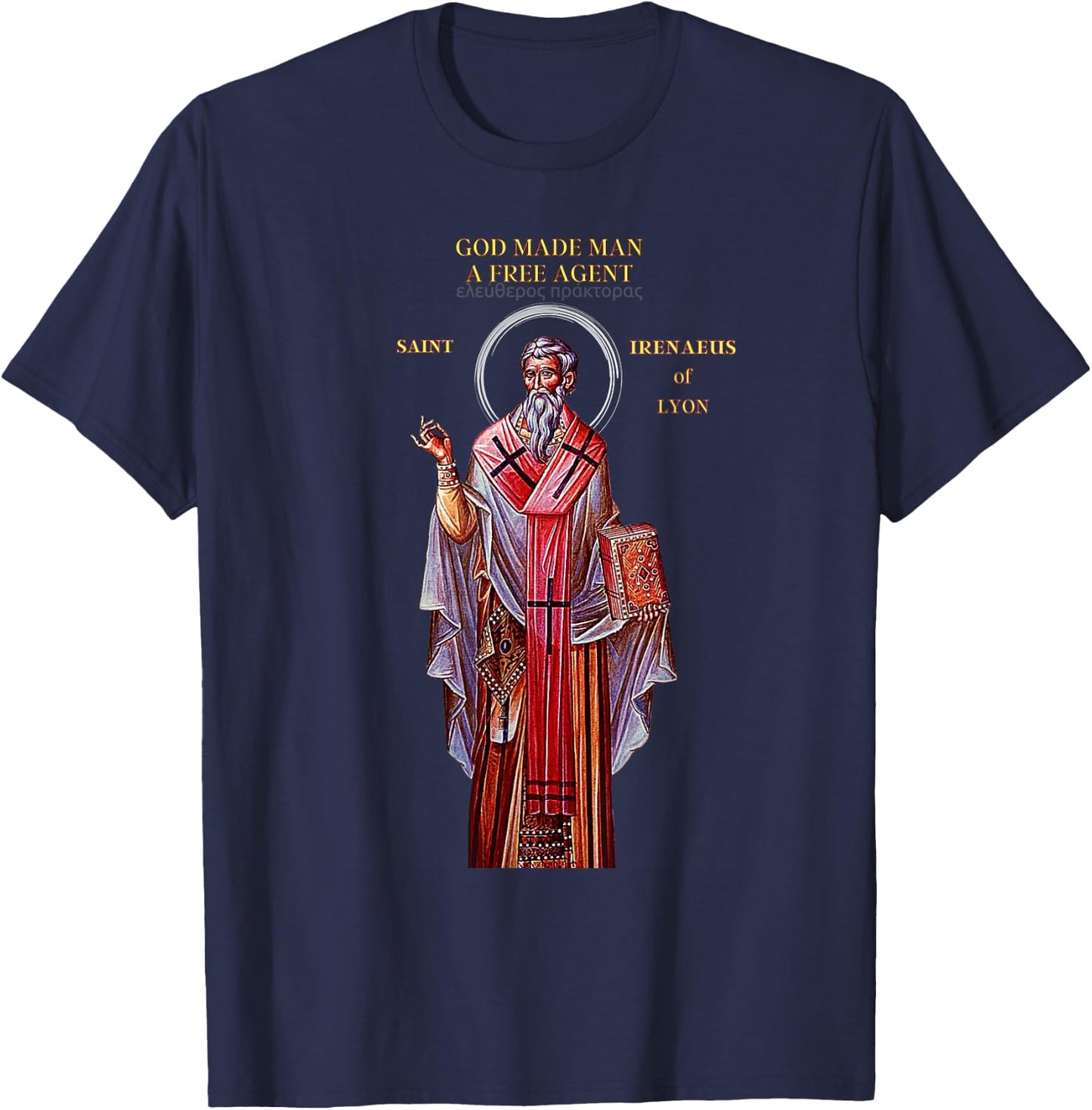 St. Irenaeus T-Shirt - T-Shirt | Navy