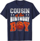 COUSIN Of The Birthday Boy Basketball Family Baller Party T-Shirt - T-Shirt | Navy