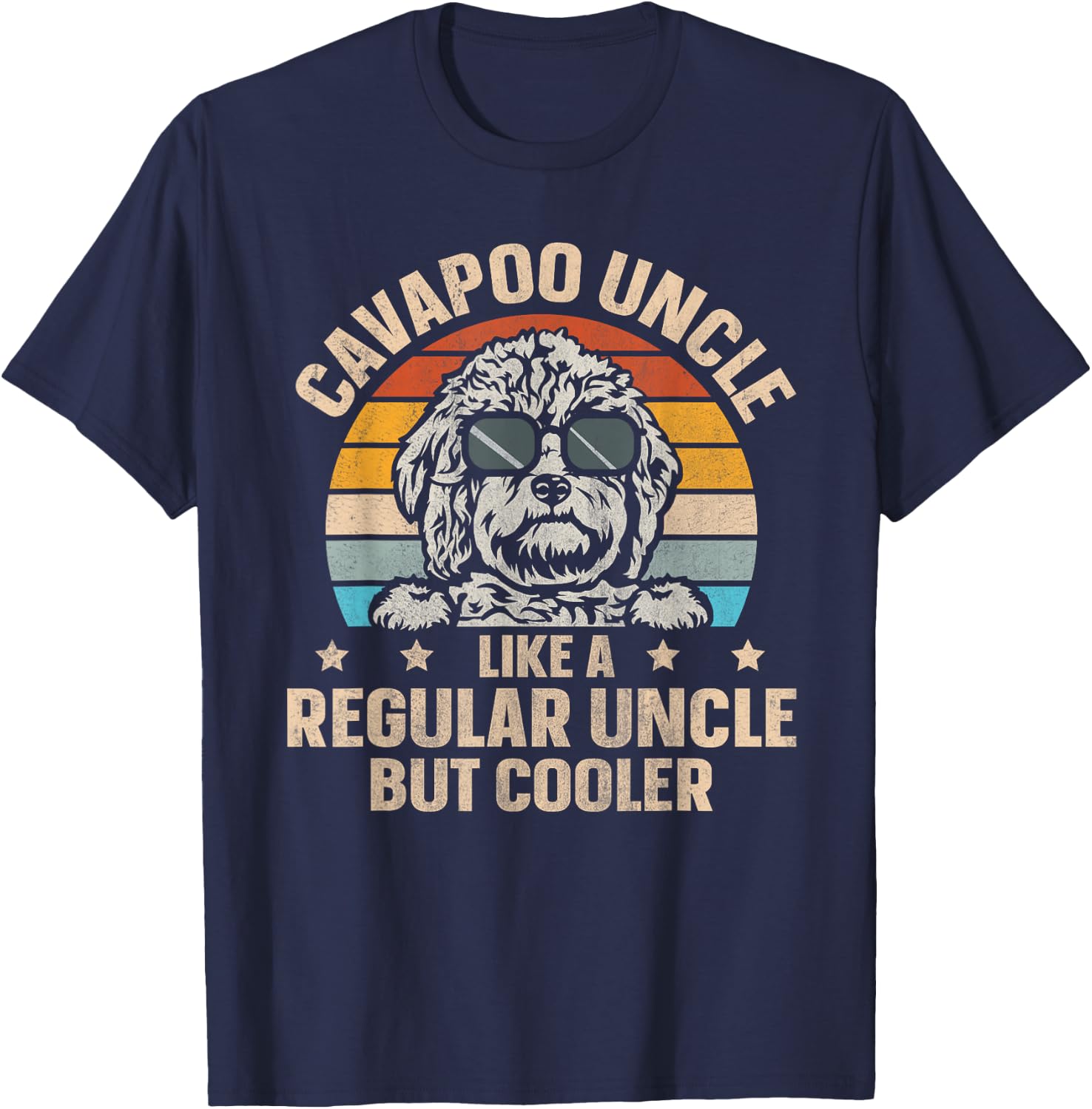 Dog Owner Cavapoo Quote for a Cavapoo Uncle Men T-Shirt - T-Shirt | Navy