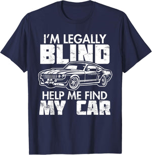 I'm Legally Blind Disability - Blindness Visually Impaired T-Shirt - T-Shirt | Navy