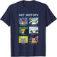 Art History Cats Fine Arts Cat for Art Collector T-Shirt - T-Shirt | Navy