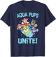 PAW Patrol Aqua Pups Making a Splash T-Shirt - T-Shirt | Navy