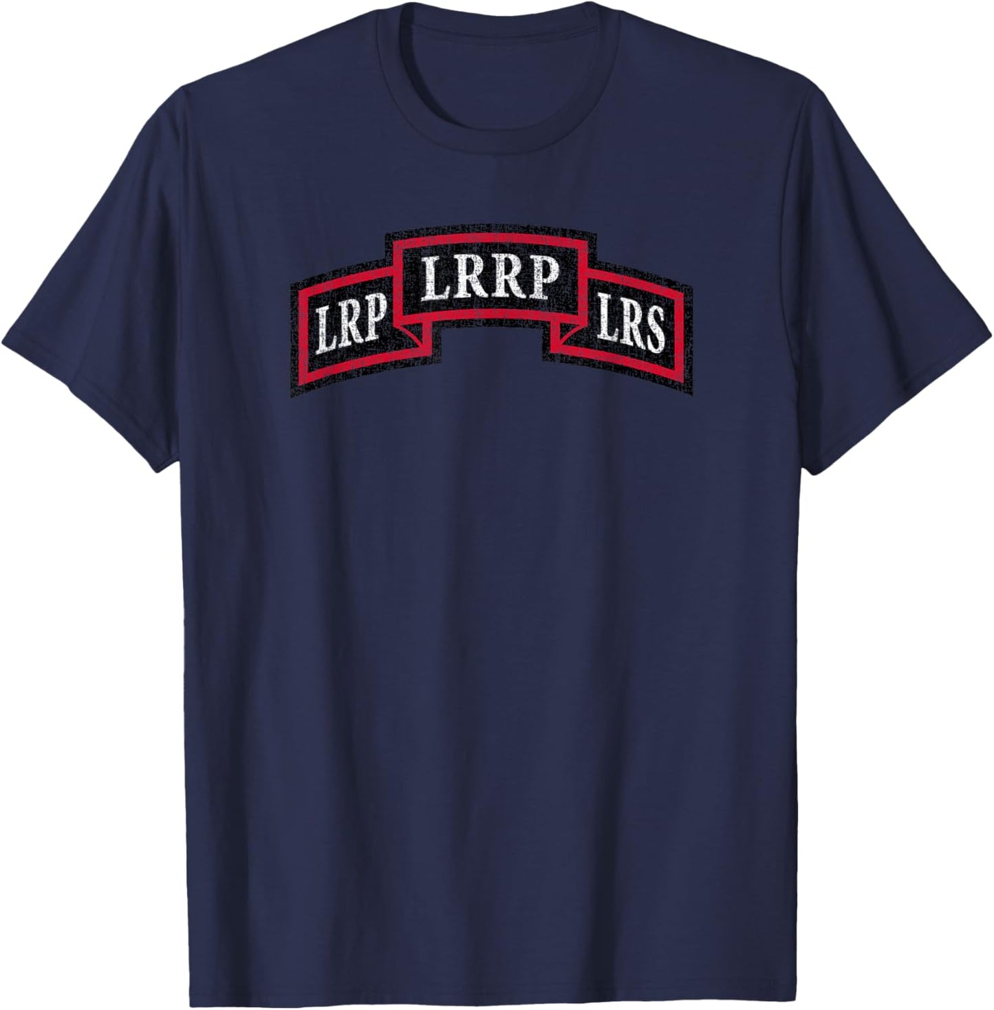 American Marauder: LRP LRRP LRS Scroll T-Shirt - T-Shirt | Navy