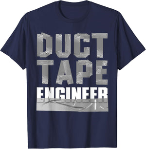 Cool Duct Tape Women Handyman Engineer Sarcasm Humor T-Shirt - T-Shirt | Navy