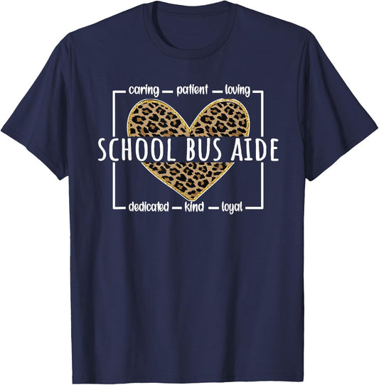 School Bus Aide Appreciation Best Bus Aide T-Shirt - T-Shirt | Navy
