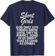 Short Girls God Only Lets Things Grow Until They're Perfect T-Shirt - T-Shirt | Navy