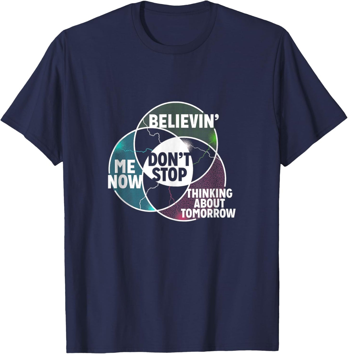 Venn Diagram Don't Stop Algebra Math T-Shirt - T-Shirt | Navy