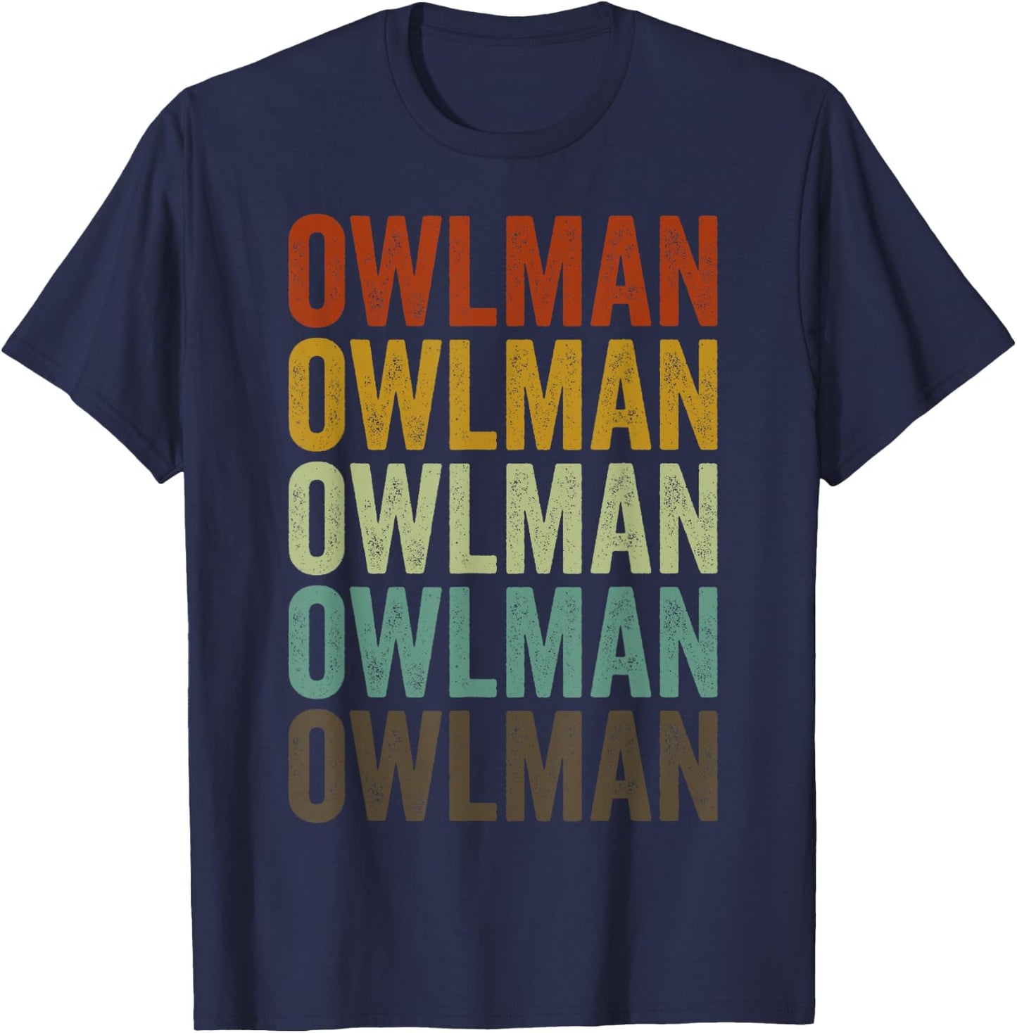 Owlman Retro T-Shirt - T-Shirt | Navy