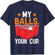 Adorable Beer Pong Funny Sports Lover Player Coach Graphic T-Shirt - T-Shirt | Navy