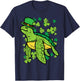 St Patricks Day Irish Turtle Saint Paddys Men Women Kids T-Shirt - T-Shirt | Navy