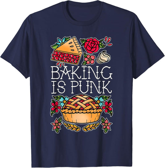 Baking Is Punk T-Shirt - T-Shirt | Navy
