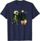Funny Shetland Sheepdog Sheltie Alien Walking UFO Pet Dog Women Kids T-Shirt - T-Shirt | Navy