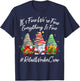 Retail Worker Crew Xmas Everything Is Fine Christmas Gnomie T-Shirt - T-Shirt | Navy