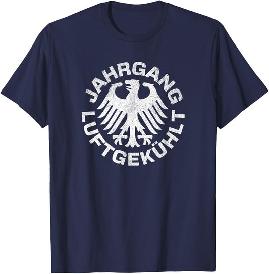 Classic Car Vintage Air-Cooled German Motorsport Racing T-Shirt - T-Shirt | Navy