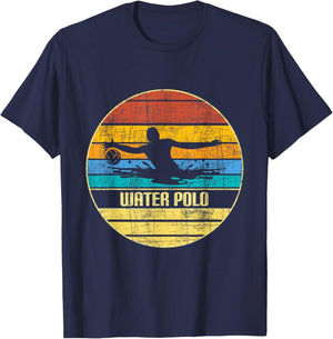 Water Polo - Retro Vintage Goalie Sportsmen Sports Lover T-Shirt - T-Shirt | Navy