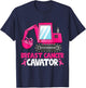 Breastcancerscavator Breast Cancer Awareness Kids Excavator T-Shirt - T-Shirt | Navy