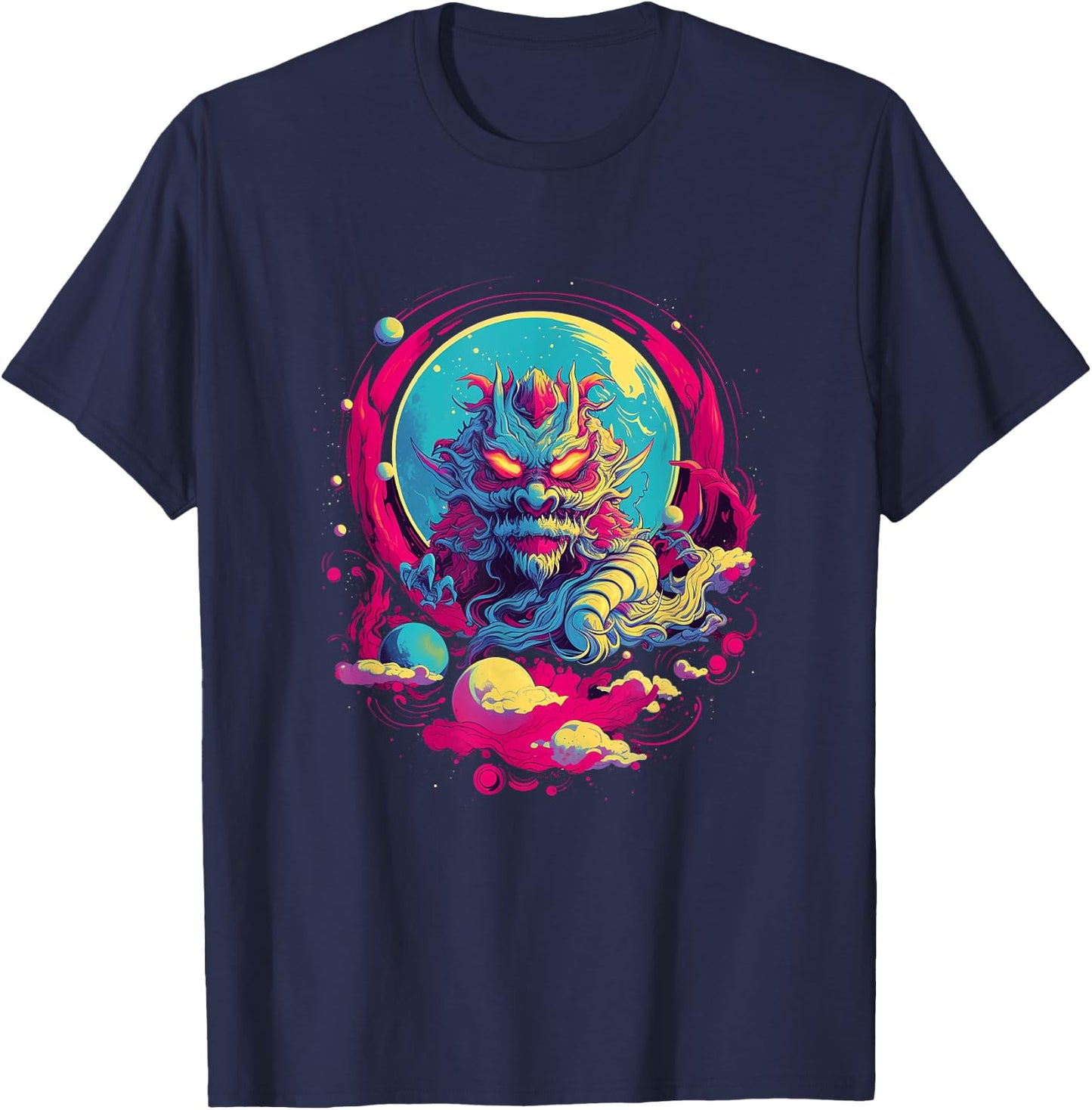 Chinese Japanese Dragon Asian Japan T-Shirt - T-Shirt | Navy