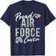 Proud Air Force Cousin US Air Force Graduation Cousin T-Shirt - T-Shirt | Navy