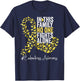 Endometriosis Awareness Month Yellow Ribbon T-Shirt - T-Shirt | Navy
