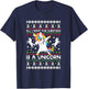 All I Want For Christmas Is A Unicorn T-Shirt - T-Shirt | Navy