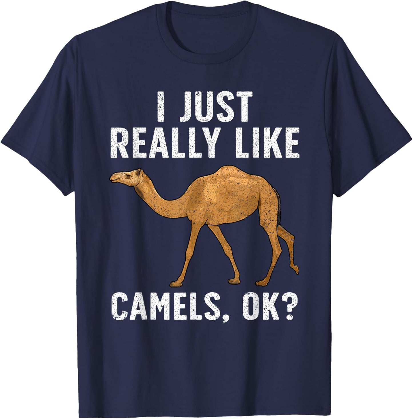 Cool Camel Women Dromedary Camels Animal Lovers T-Shirt - T-Shirt | Navy