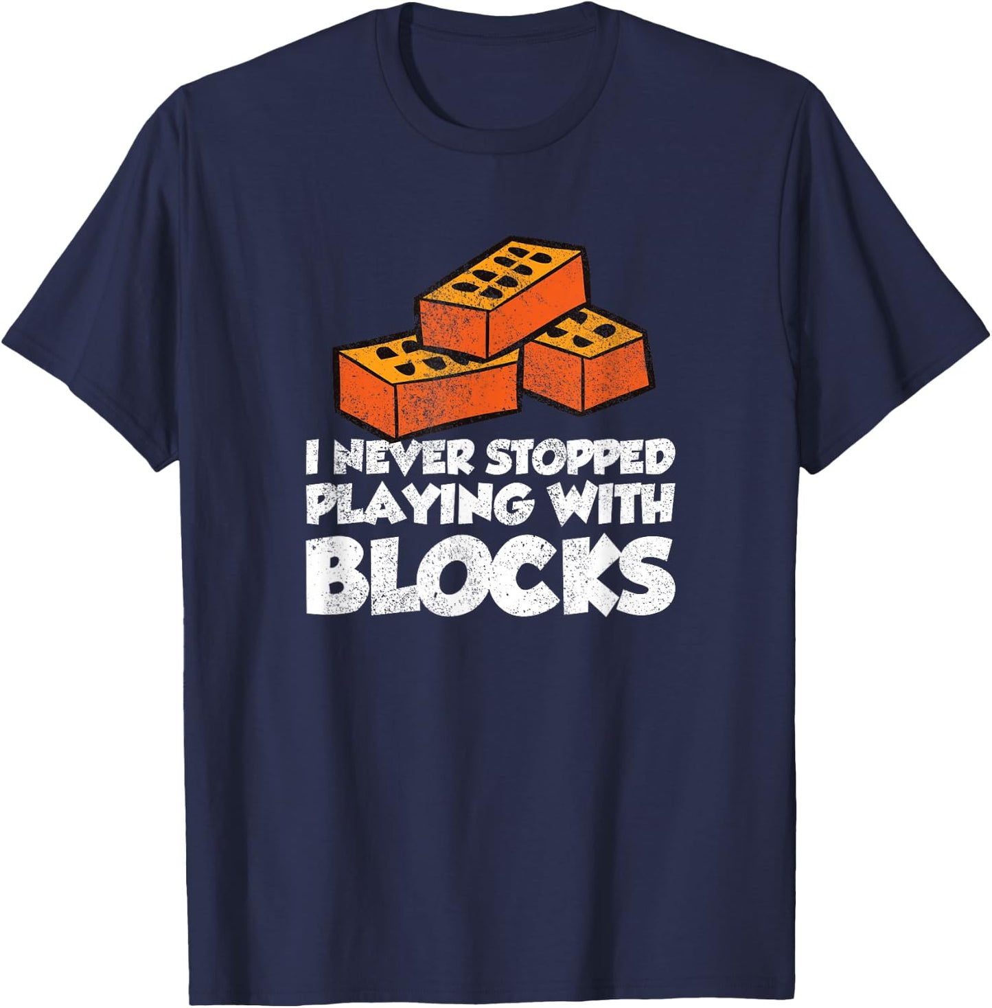 Bricklayer Brick Mason Masons Masonry - Funny Bricklayer T-Shirt - T-Shirt | Navy