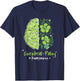 CP Brain Damage Cute Flowers Cerebral Palsy Awareness T-Shirt - T-Shirt | Navy