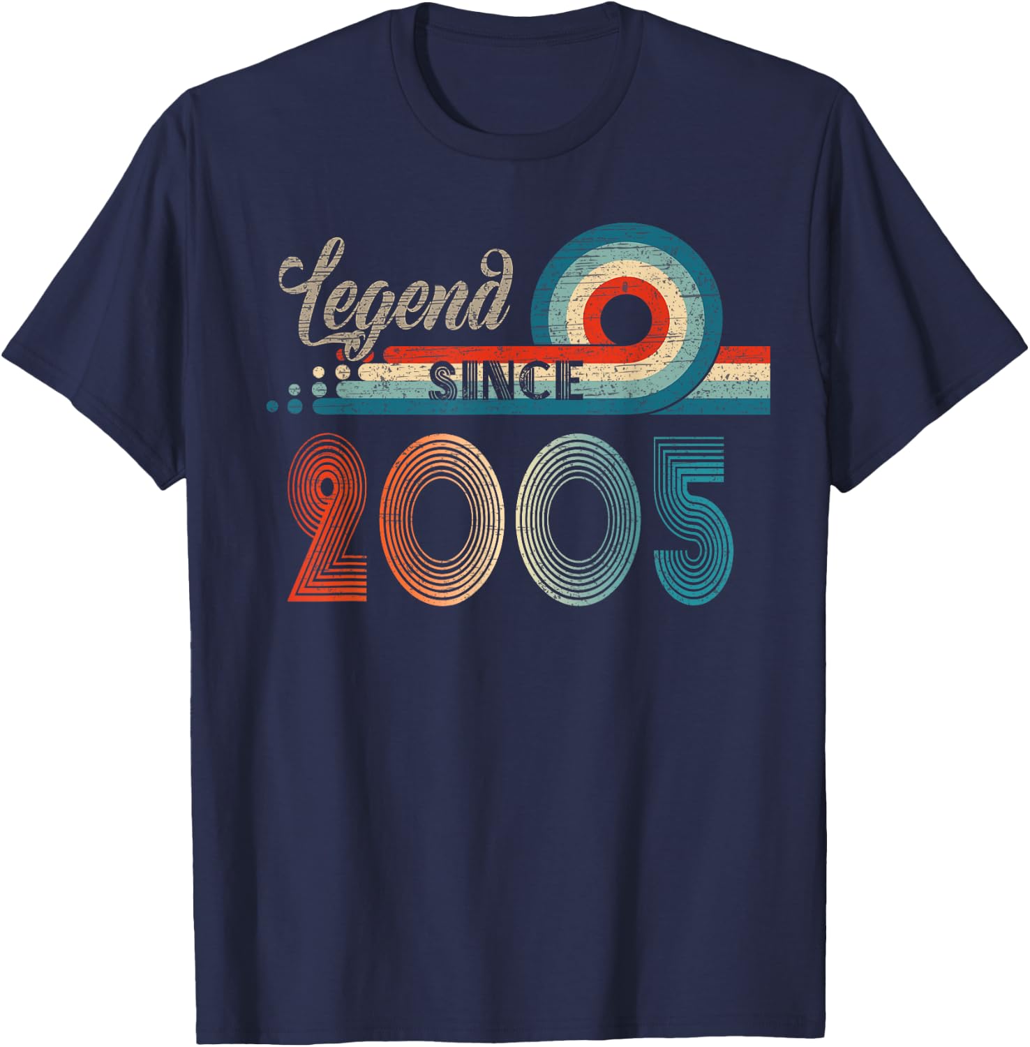 20 Year Old 20 Birthday Gifts Vintage Legend Since 2005 T-Shirt - T-Shirt | Navy