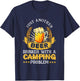 Just Another Beer Drinker With Camping Problem | Beer T-Shirt - T-Shirt | Navy