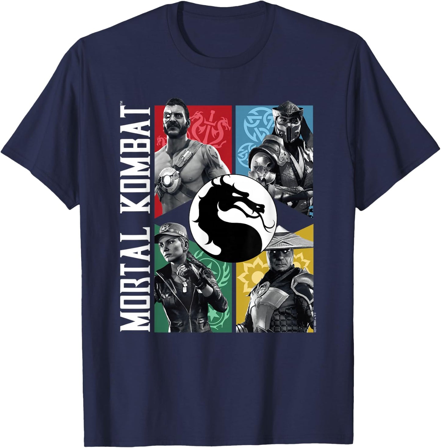 Mortal Kombat - Character Grid T-Shirt - T-Shirt | Navy