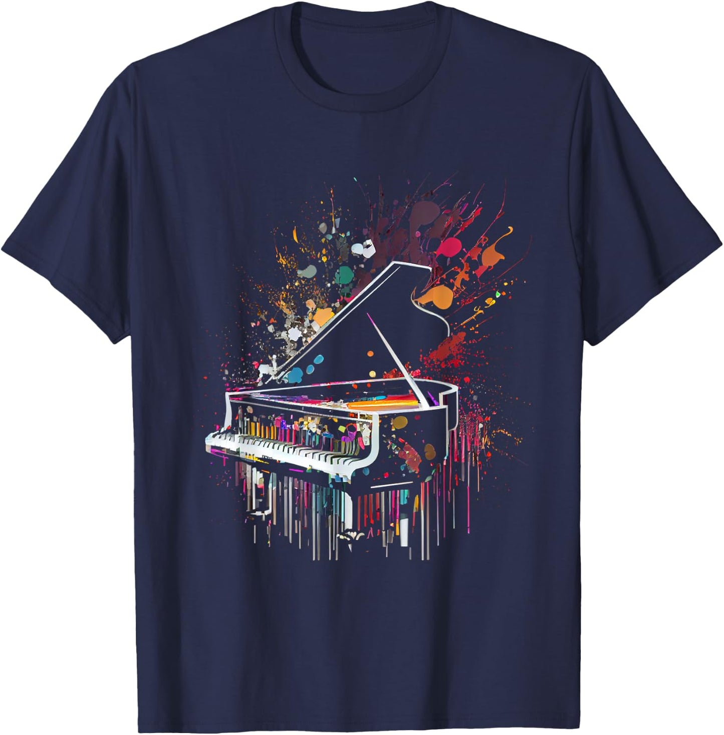 Piano Piano T-Shirt - T-Shirt | Navy