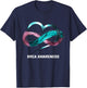 Infinity Heart BRCA Awareness T-Shirt - T-Shirt | Navy
