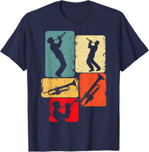 Trumpet Trumpeter Jazz Musician Boys Men T-Shirt - T-Shirt | Navy