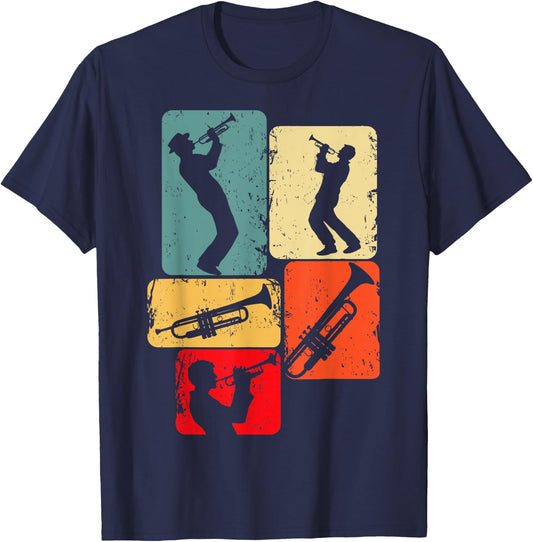 Trumpet Trumpeter Jazz Musician Boys Men T-Shirt - T-Shirt | Navy