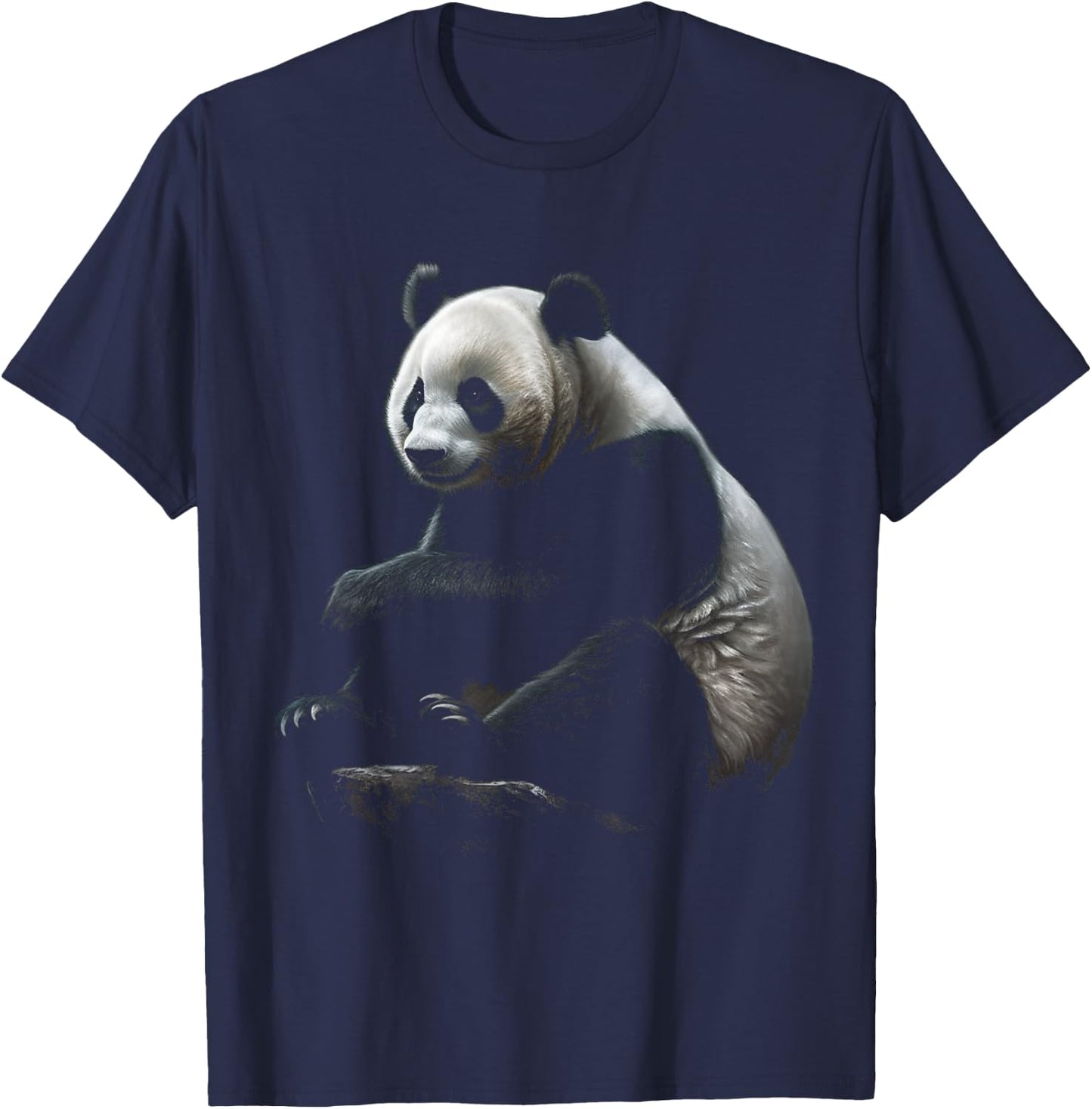 Large Panda Zoo - Animal Panda T-Shirt - T-Shirt | Navy