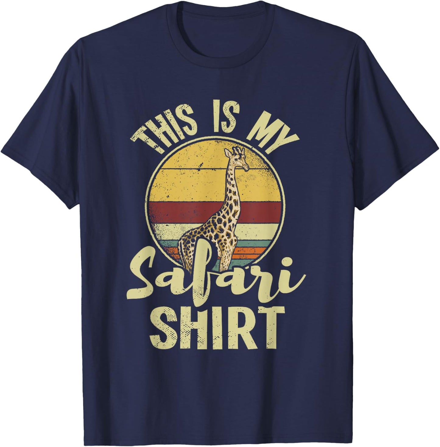 African Safari Family Vacation Zoo Animal Safari Squad T-Shirt - T-Shirt | Navy