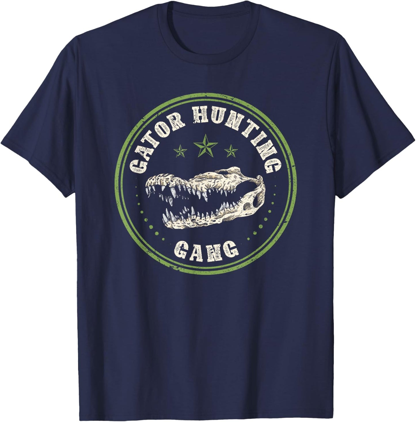 Alligator Hunter, Gator Hunting Gang T-Shirt - T-Shirt | Navy