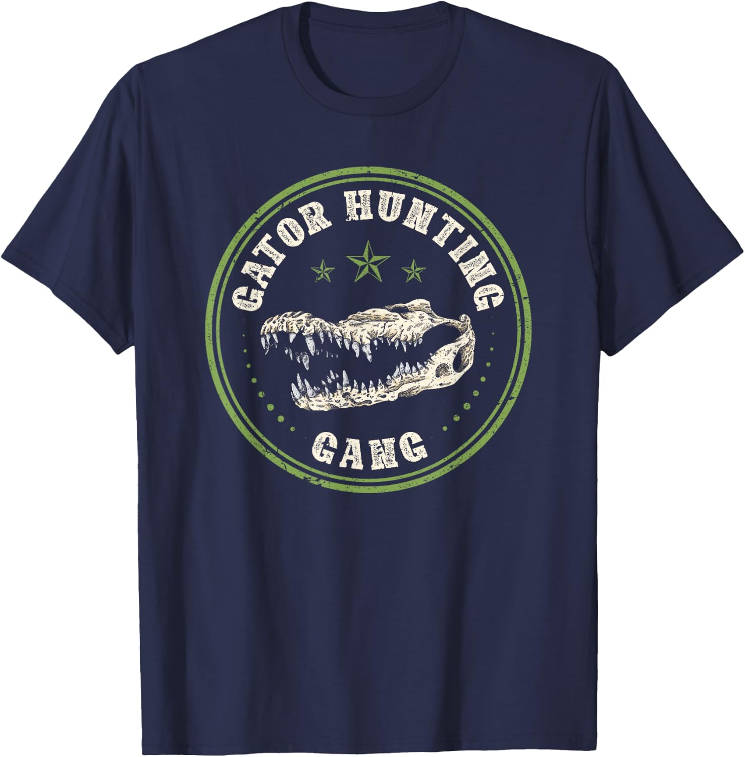 Alligator Hunter, Gator Hunting Gang T-Shirt - T-Shirt | Navy