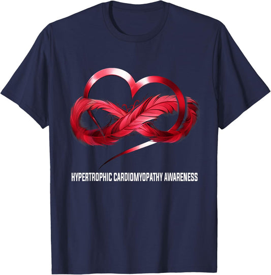 HCM Warrior Infinity Heart Hypertrophic Cardiomyopathy Awareness - Women's X-Small Black Short Sleeve T-Shirt - T-Shirt | Navy