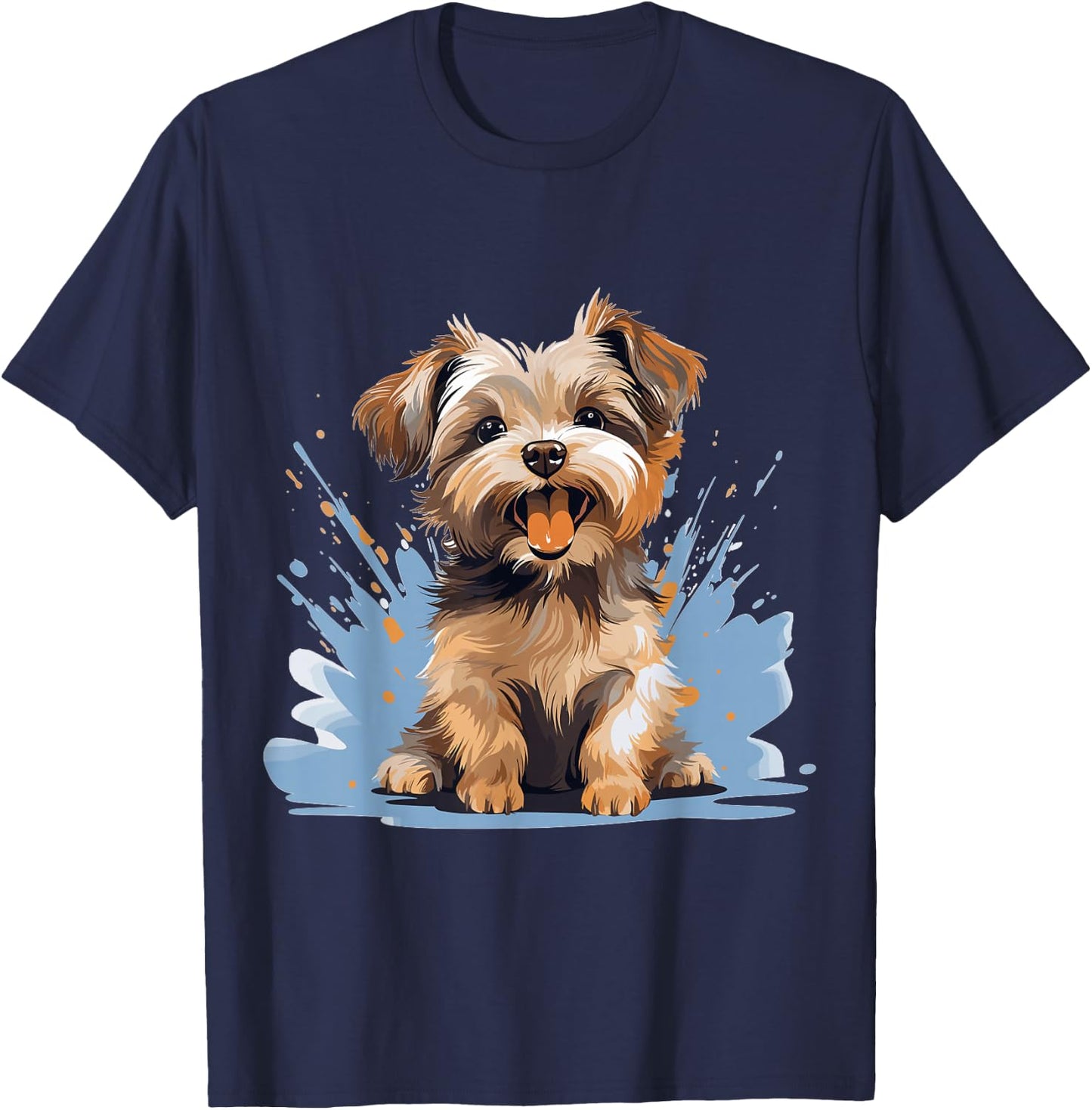 Morkie Dog Breed Pet Cute Graphic T-Shirt - T-Shirt | Navy