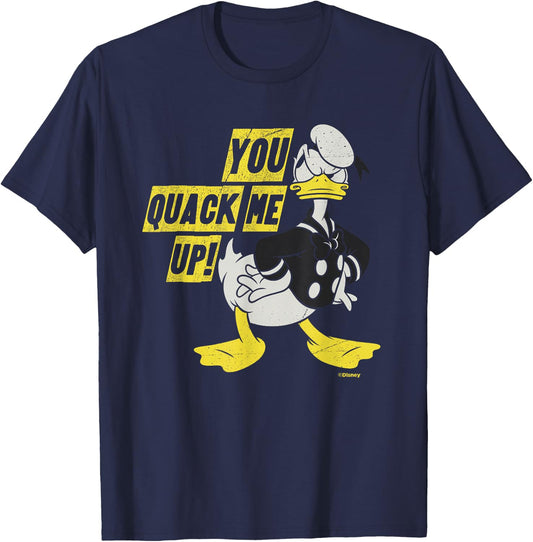 Disney Donald Duck You Quack Me Up Vintage Classics T-Shirt - T-Shirt | Navy