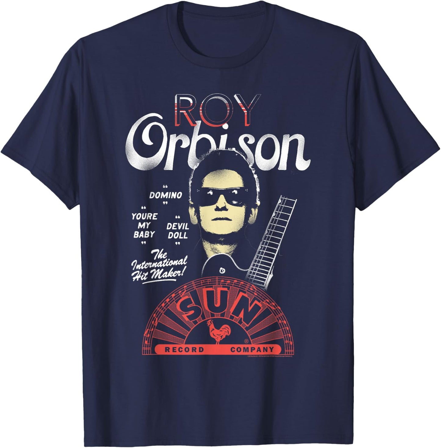 Sun Records X Roy Orbison International Hit Maker T-Shirt - T-Shirt | Navy