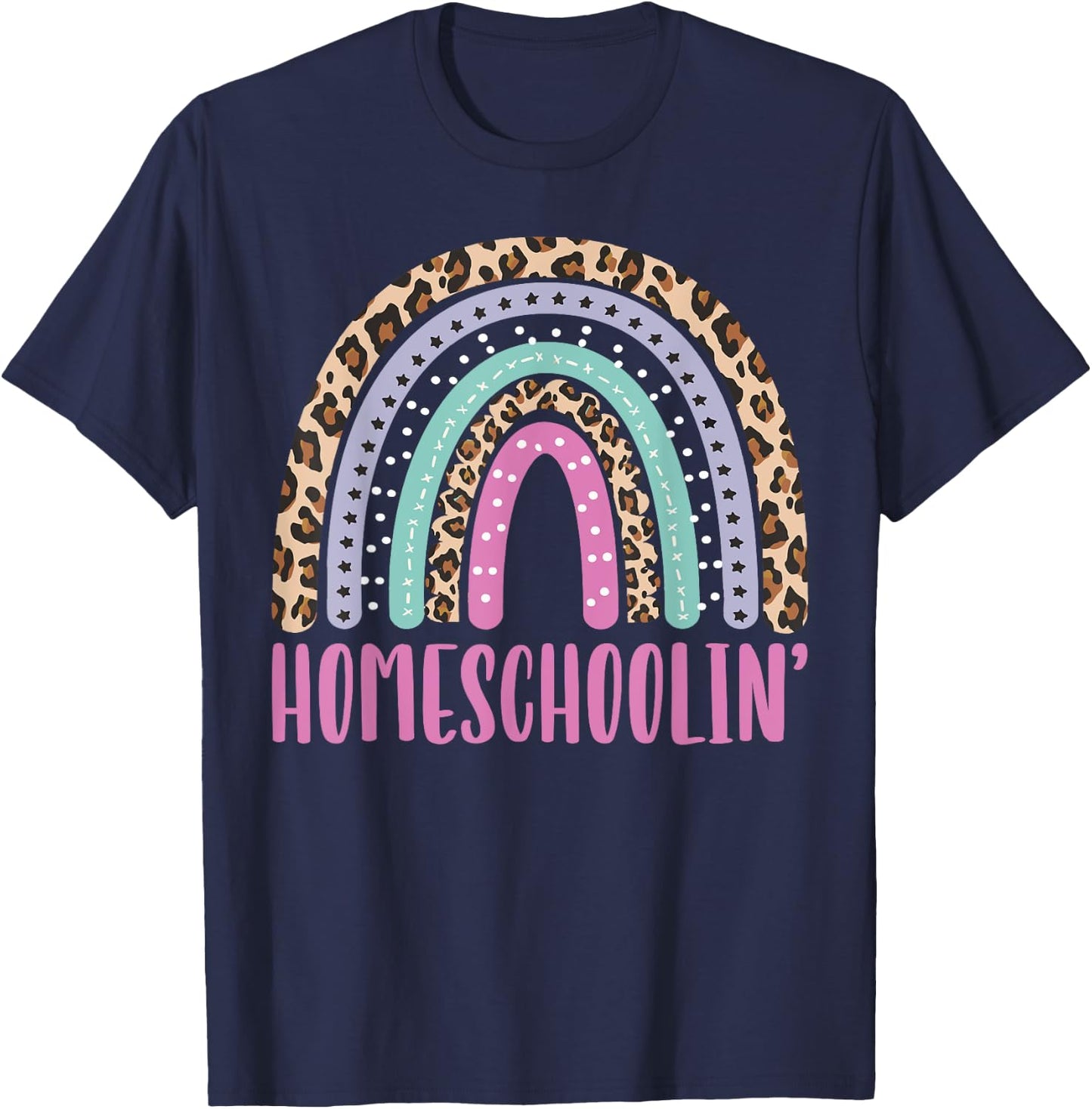 Homeschoolin Homeschooling Home Education Homeschool Mom T-Shirt - T-Shirt | Navy