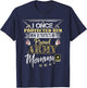 I Once Protected Him Now He Protects Me Proud Army Momma T-Shirt - T-Shirt | Navy